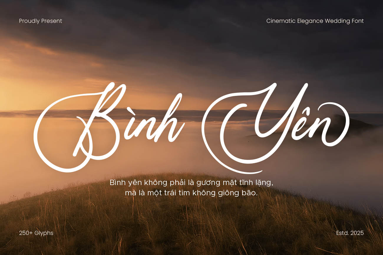 TH Uniquely Vifanite -  Font Chữ Thiệp Cưới Uốn Lượn Việt Hóa